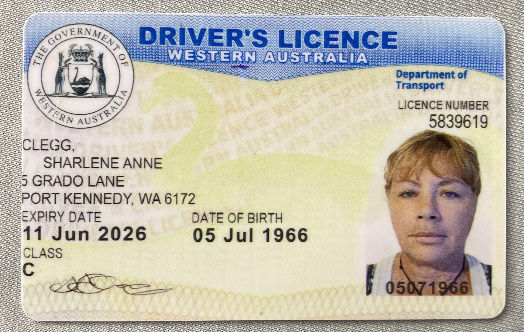 Western Australia Fake Driver Licence